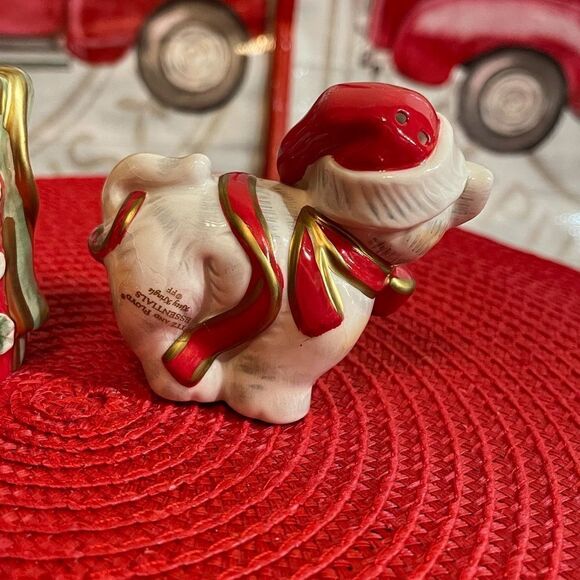 Fitz and Floyd Kitty Kringle salt and pepper NWT - Picture 6 of 12